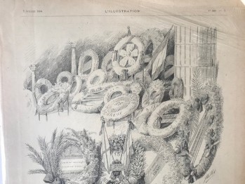 Karton paspartulu illüstrasyon 1894