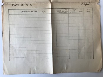 osmanlıca Fransızca Kira Kontratı 6 Adet Pul ve mühür 1339