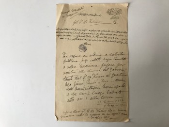 Madam Terasa İle İlgili Galata Mahkemesiyle İtalyan Konsolosluğu Arasındaki 16 Adet Pul ve 12 Tane Mühürlü Hırsızlık Davası Lotu/1305-1327 Arası 9 Sayfa