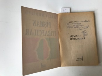 Pişman İtirafçılar – Halil Nebiler (imzalı)