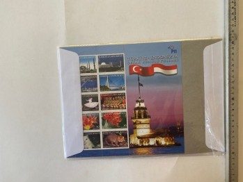 Türkiye Endonesia Orta Rulu Kleinbogen 3 adet