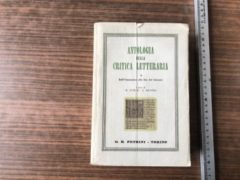 Antologıa Della Crıtıca Letterarıa – G.B.Petrını- Torıno