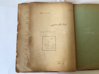 Türk Kanun-i medenisi, 1927 (Ciltli,Osmanlıca)