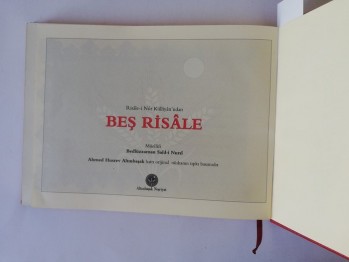 Beş Risale – Bediüzzaman Said Nursi, Altınbaşak, İstanbul, 2007 (Ciltli,Osmanlıca ve Türkçe)