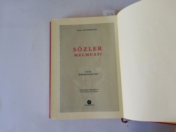 Sözler Mecmuası – Bediüzzaman Said Nursi, Altınbaşak, İstanbul, 2010 (Ciltli,Osmanlıca)
