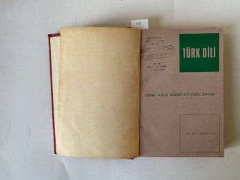 Türk Halk Edebiyatı Özel Sayısı Yıl.1968 Sayı:207 (Ciltli)
