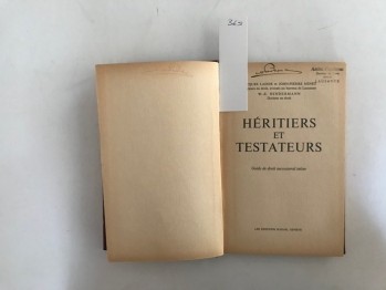 Herıtıers Et Testateurs (Ciltli)