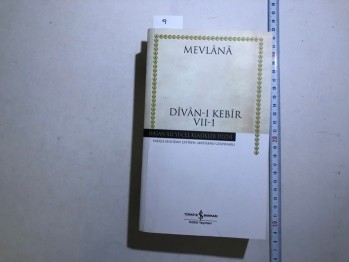 Divan-ı Kebir VII-1 – Mevlana, İş Bankası, 2015, 703 s.