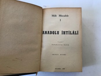 Milli Mücadele 1 Anadolu İhtilali - Sabahattin  Selek (Ciltli)