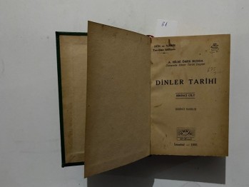 Dinler Tarihi –A.Hilmi Ö. Budda/Gazete,1935,401 s. (Ciltli)