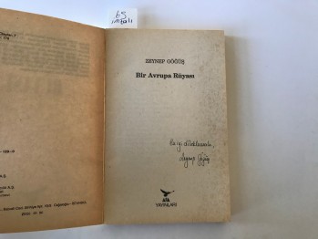 Bir Avrupa Rüyası – Zeynep Göğüş / İmzalı
