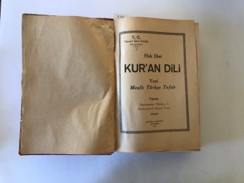 Hak Dini Kur’an Dili Cilt: 1 – Elmalılı Muhammed Hamdi Yazır / Ciltli