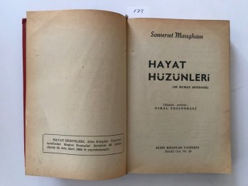 Hayat Hüzünleri – Somerset Mavgham(Ciltli)