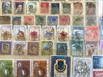 150 Adet Fransız-USA-Cuba-Arap Pulları