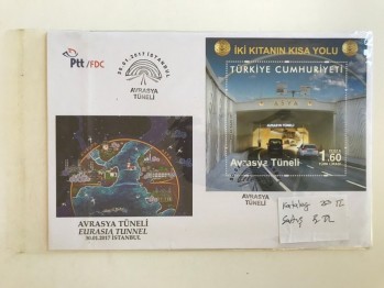 İki Kıtanın Kısa Yolu Avrasya Tüneli Pulu