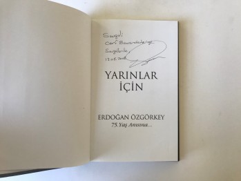Yarınlar İçin – Erdoğan Özgörkey (Ciltli,Kutulu), 188 s. (imzalı)