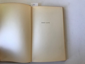 First Love (Ciltli), Hamish Hamilton, 1956, 123 s.