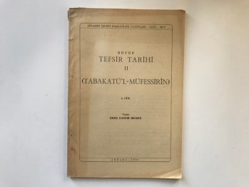 Büyük Tefsir Tarihi 2 (Tabakatü2l Müfessirîn) – Ömer Nasuhi Bilmen (2,4,7. Cüzler)