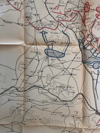 14 Temmuz-337 Harekati(12.Grupun Geri Çakılması),Kroki-4,İstanbul,Askeri Matbaası 1936-  100 Sayılı Askeri Mecmuanın Tarih Kısmı