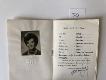 Türkiye Garanti Bankası Gönül Çavdar İsmine Ait Hüviyet Cüzdanı