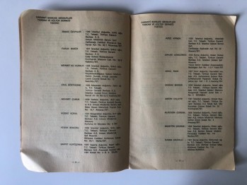 Garanti Bankası Mensupları Yardım ve Kültür Derneği Tüzüğü-1964, 15 s.