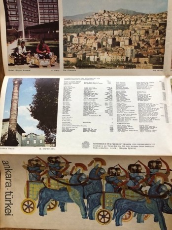 Ankara Haritası MSR Harita Genel Müdürlüğü Matbaası-Döner Sermavesi-1971