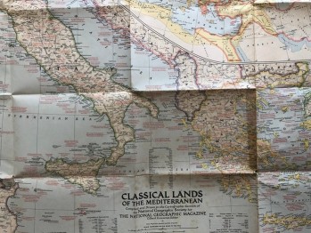 The Greco-Roman World/Classıcal Lands /The National Geographic Magazine-1949