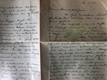 El Yazması 13 Adet  Muhtelif  Mektup