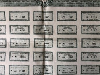 Beş Bin Türk Lirası İtibari Değerinde Nama Muharrer Beş Hisse Senedi-Hastaş Öğretim ve Sağlık Kurumları Anonim Ortaklığı, 1969