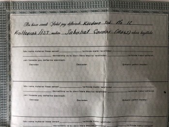 Beş Bin Türk Lirası İtibari Değerinde Nama Muharrer Beş Hisse Senedi-Hastaş Öğretim ve Sağlık Kurumları Anonim Ortaklığı, 1969