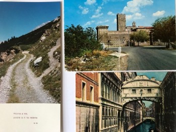 İtalya/Jerusalem/ 3 Pullu 4 Adet Kartpostal