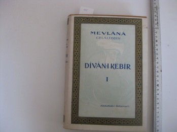 Divan-ı Kebir 1-Mevlana Celaleddin /RK,1957,471 s. (Ciltli)