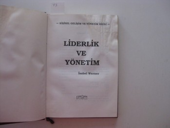 Liderlik ve Yönetim –İsabel Werner (Ciltli)