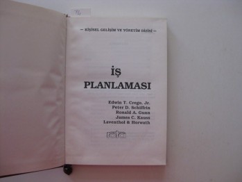 İş Planlaması-Edwin T. Crego (Ciltli)