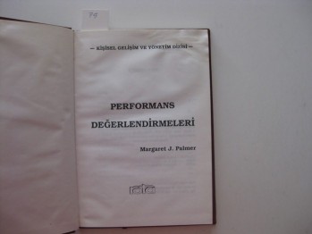 Performans Değerlendirmeleri-Margaret J.Palmer(Ciltli)