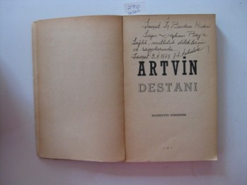Artvin Destanı-Hayrettin Tokdemir (imzalı)