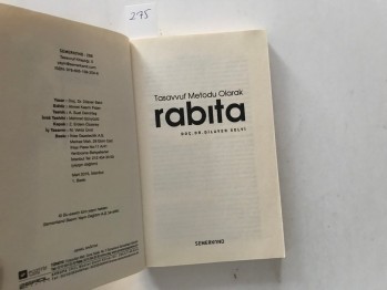 Tasavvuf Metodu Olarak Rabıta – Doç. Dr. Dilaver Selvi