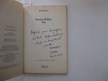 Kuvayı Milliye Yılı – Yaşar Aksoy / Etki, 64 s.