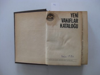 Yeni Vakıflar Kataloğu-Vakıflar Genel Müdürlüğü(Ciltli)
