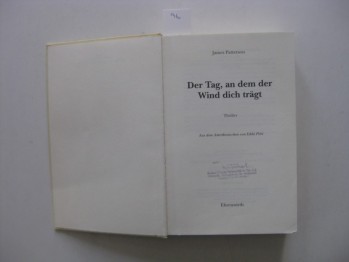 Der Tag An Dem Der Wind Dich Tragt- James Patterson (Ciltli)