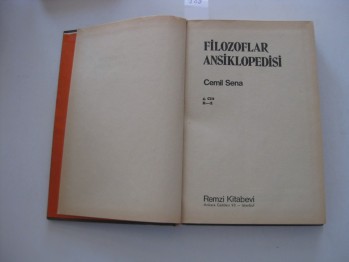 Filozoflar Ansiklopedisi-Cemil Sena (Ciltli)