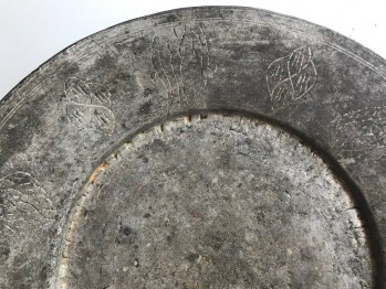 Osmanlı Dönemi Bakır Tabak/23,5x5