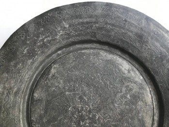 Osmanlı Dönemi Bakır Tabak/38,5x8