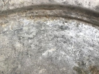 Osmanlı Dönemi Bakır Tabak/32x7 (Mühürlü)
