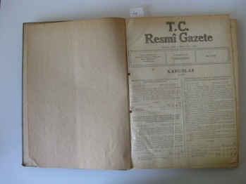 Resmi Gazete- Sayı:9622, 1 Haziran 1957, (ciltli)