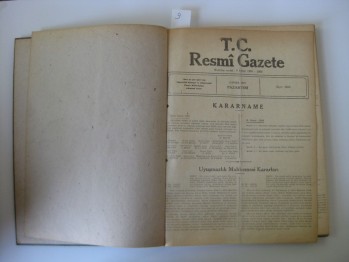 Resmi Gazete- Sayı:9695, 2 Eylül 1957, (ciltli)