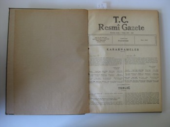 Resmi Gazete- Sayı:9421, 1 Ekim 1956, (ciltli)