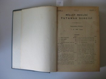 Millet Meclisi Tutanak Dergisi-7 Haziran 1963 (Cilt 17), (Ciltli)