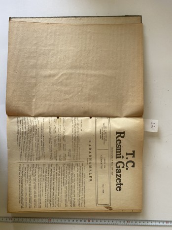 Resmi Gazete- Sayı:9396, 1 Eylül 1956, (ciltli)