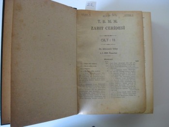 T.B.M.M. Zabıt Ceridesi-4 Ocak 1960 (Cilt 11), (Ciltli) On Dokuzuncu İnikat